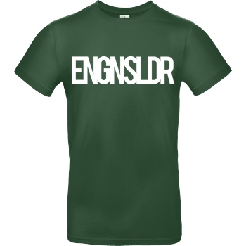 EngineSoldier EngineSoldier - Typo T-Shirt B&C EXACT 190 -  Bottle Green