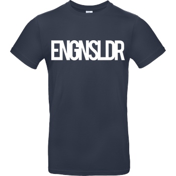 EngineSoldier EngineSoldier - Typo T-Shirt B&C EXACT 190 - Navy