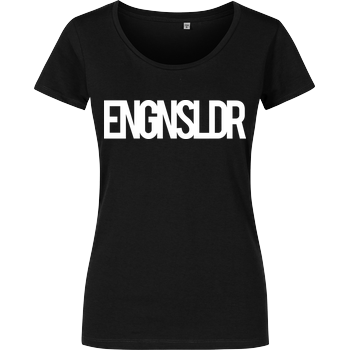 EngineSoldier - Typo Girlshirt schwarz