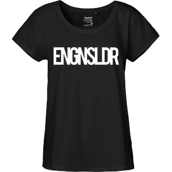 EngineSoldier - Typo Fairtrade Loose Fit Girlie - black