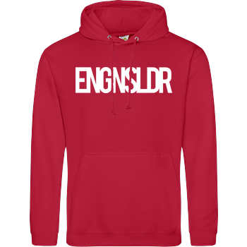 EngineSoldier - Typo JH Hoodie - red