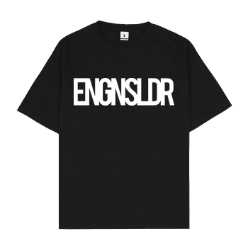 EngineSoldier - Typo Oversize T-Shirt - Black