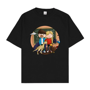 EpicStun - Dino Oversize T-Shirt - Black