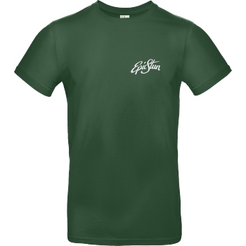 EpicStun EpicStun - Embroidered Logo T-Shirt B&C EXACT 190 -  Bottle Green