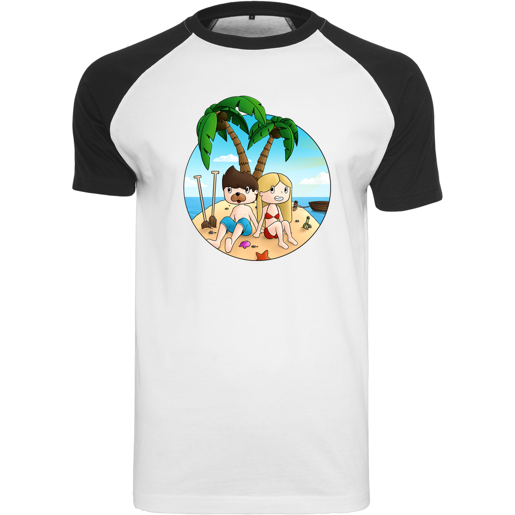 EpicStun EpicStun - Insel T-Shirt Raglan Tee white