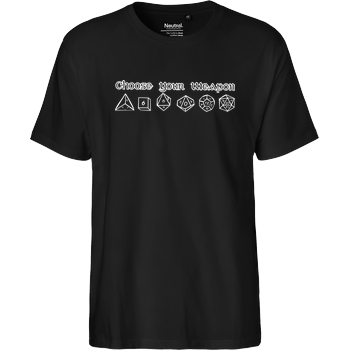 Choose your weapon Fairtrade T-Shirt - black