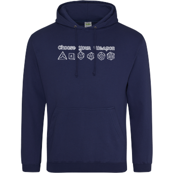 Choose your weapon JH Hoodie - Navy