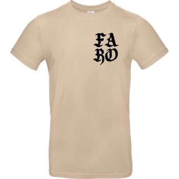 Faro Faro - FARO T-Shirt B&C EXACT 190 - Sand