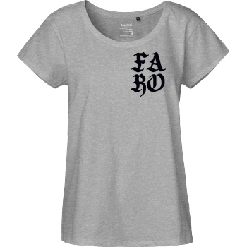 Faro Faro - FARO T-Shirt Fairtrade Loose Fit Girlie - heather grey