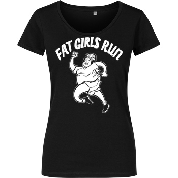 Fat Boys Run Fat Boys Run - Fat Girls Run T-Shirt Girlshirt schwarz