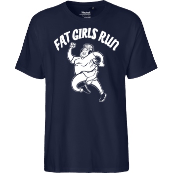 Fat Boys Run Fat Boys Run - Fat Girls Run T-Shirt Fairtrade T-Shirt - navy