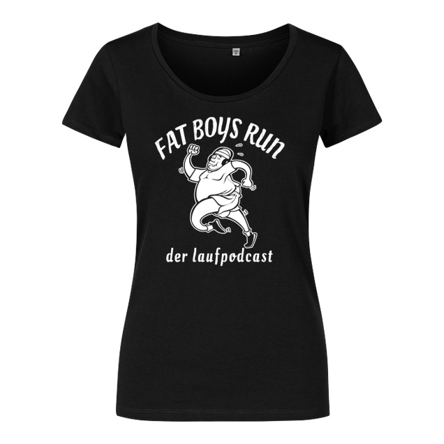 Fat Boys Run - Logo - T-Shirt - Girlshirt schwarz