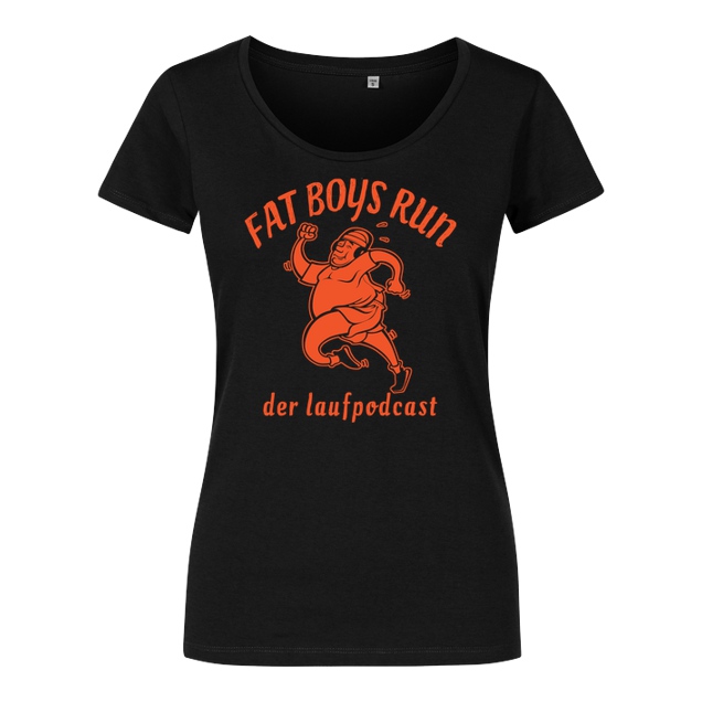 Fat Boys Run - Logo - T-Shirt - Girlshirt schwarz