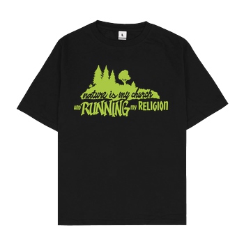 Fat Boys Run Fat Boys Run - Nature is T-Shirt Oversize T-Shirt - Black