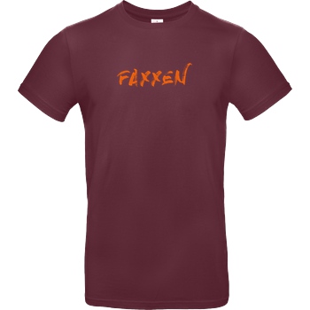 FaxxenTV FaxxenTV - Logo T-Shirt B&C EXACT 190 - Burgundy