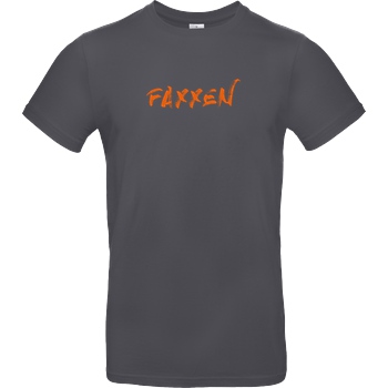 FaxxenTV FaxxenTV - Logo T-Shirt B&C EXACT 190 - Dark Grey