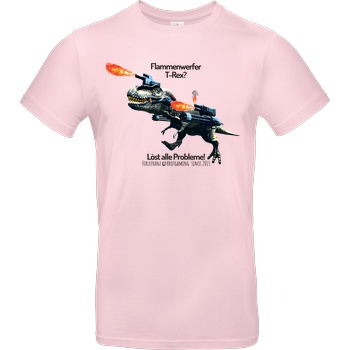 Firlefranz Firlefranz - FlammenRex T-Shirt B&C EXACT 190 - Light Pink