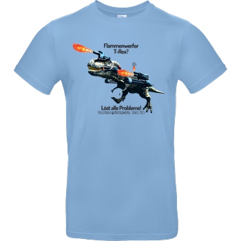Firlefranz Firlefranz - FlammenRex T-Shirt B&C EXACT 190 - Sky Blue