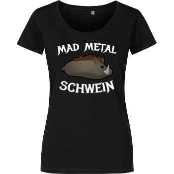 Firlefranz Firlefranz - MadMetalSchwein T-Shirt Girlshirt schwarz