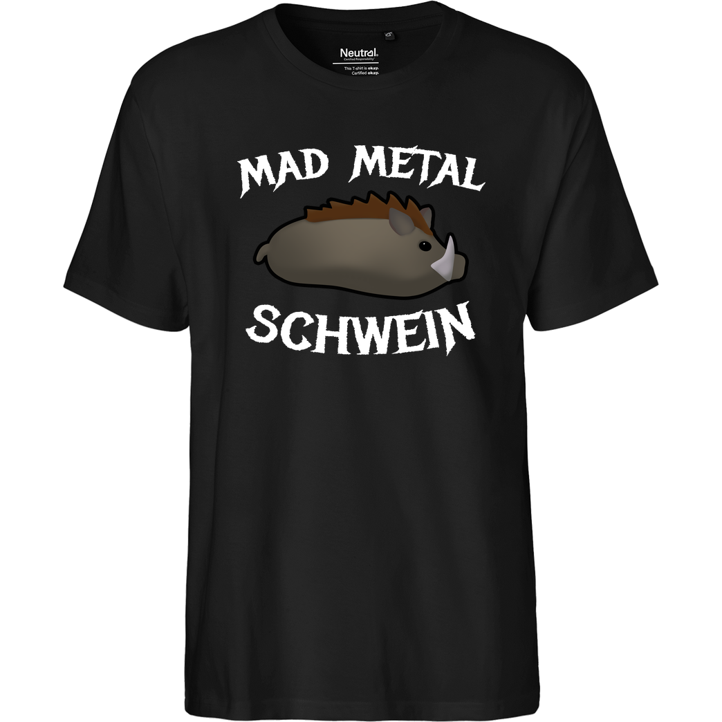 Firlefranz Firlefranz - MadMetalSchwein T-Shirt Fairtrade T-Shirt - black
