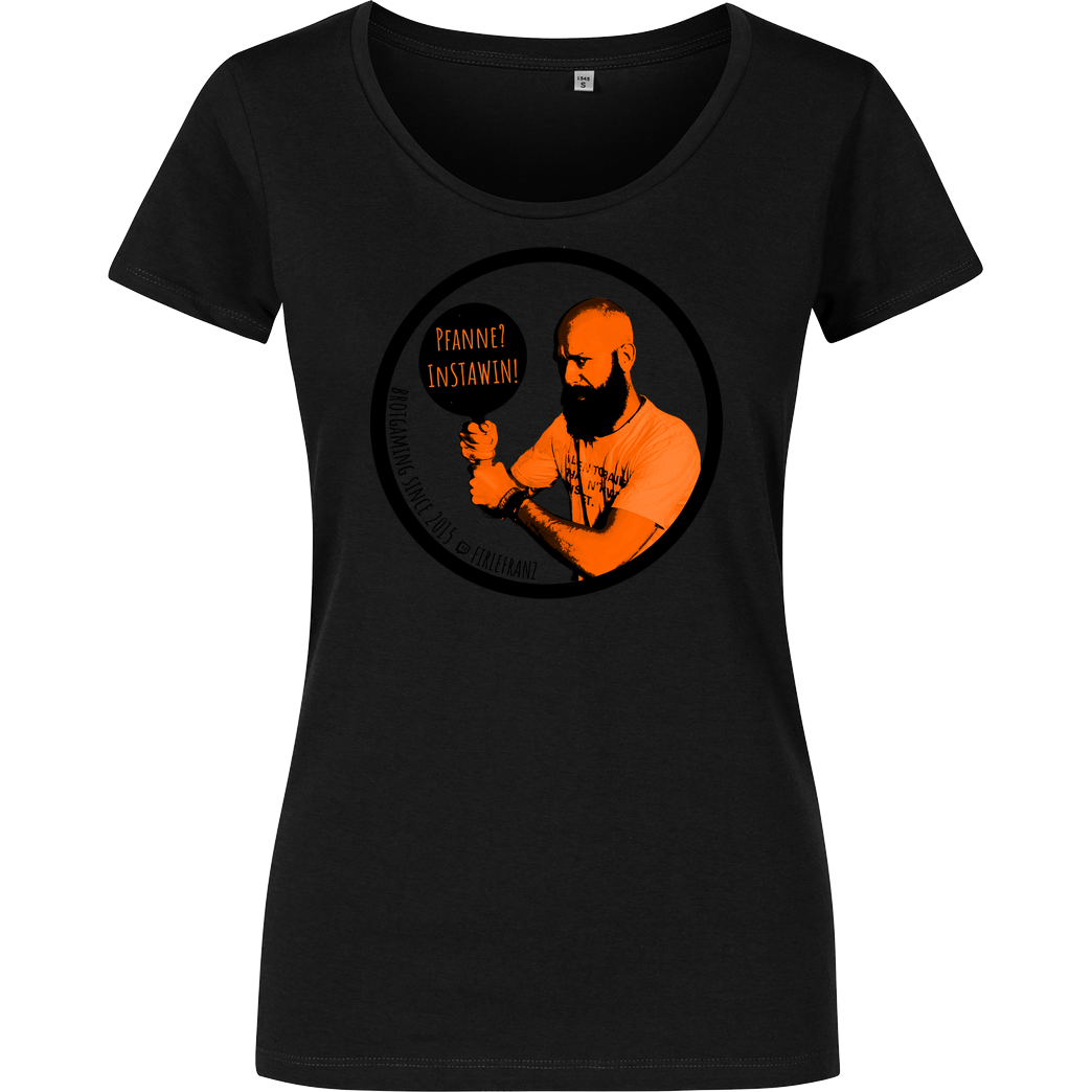 Firlefranz Firlefranz - Pfanne T-Shirt Girlshirt schwarz