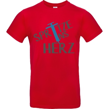 Firlefranz FirleFranz - Spritze T-Shirt B&C EXACT 190 - Red