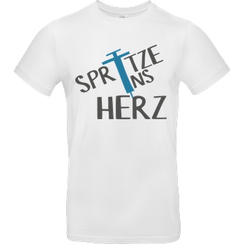 Firlefranz FirleFranz - Spritze T-Shirt B&C EXACT 190 -  White