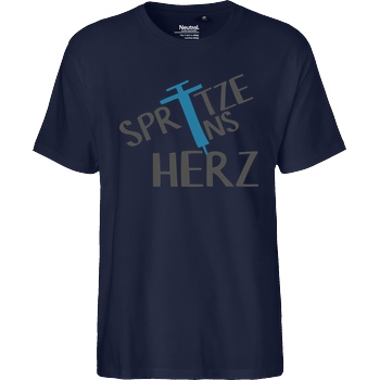 Firlefranz FirleFranz - Spritze T-Shirt Fairtrade T-Shirt - navy