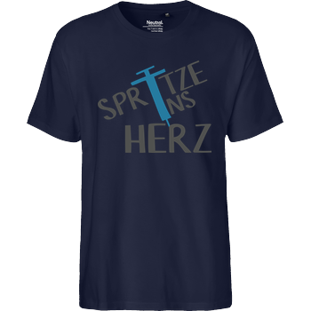 FirleFranz - Spritze Fairtrade T-Shirt - navy
