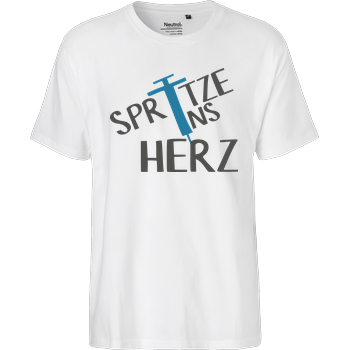 FirleFranz - Spritze Fairtrade T-Shirt - white