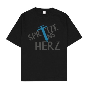 Firlefranz FirleFranz - Spritze T-Shirt Oversize T-Shirt - Black