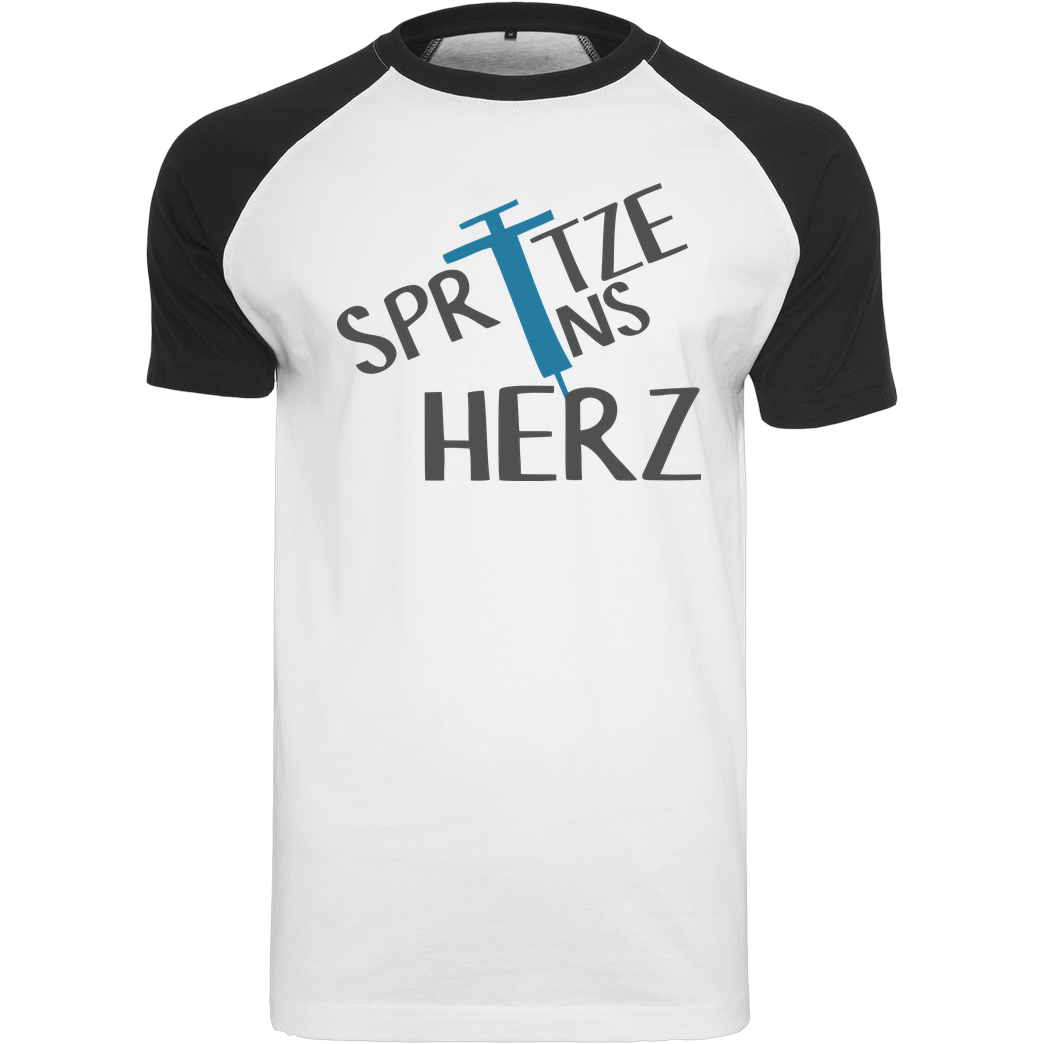 Firlefranz FirleFranz - Spritze T-Shirt Raglan Tee white