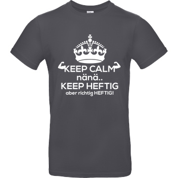 Fischer TV FischerTV - Keep calm T-Shirt B&C EXACT 190 - Dark Grey