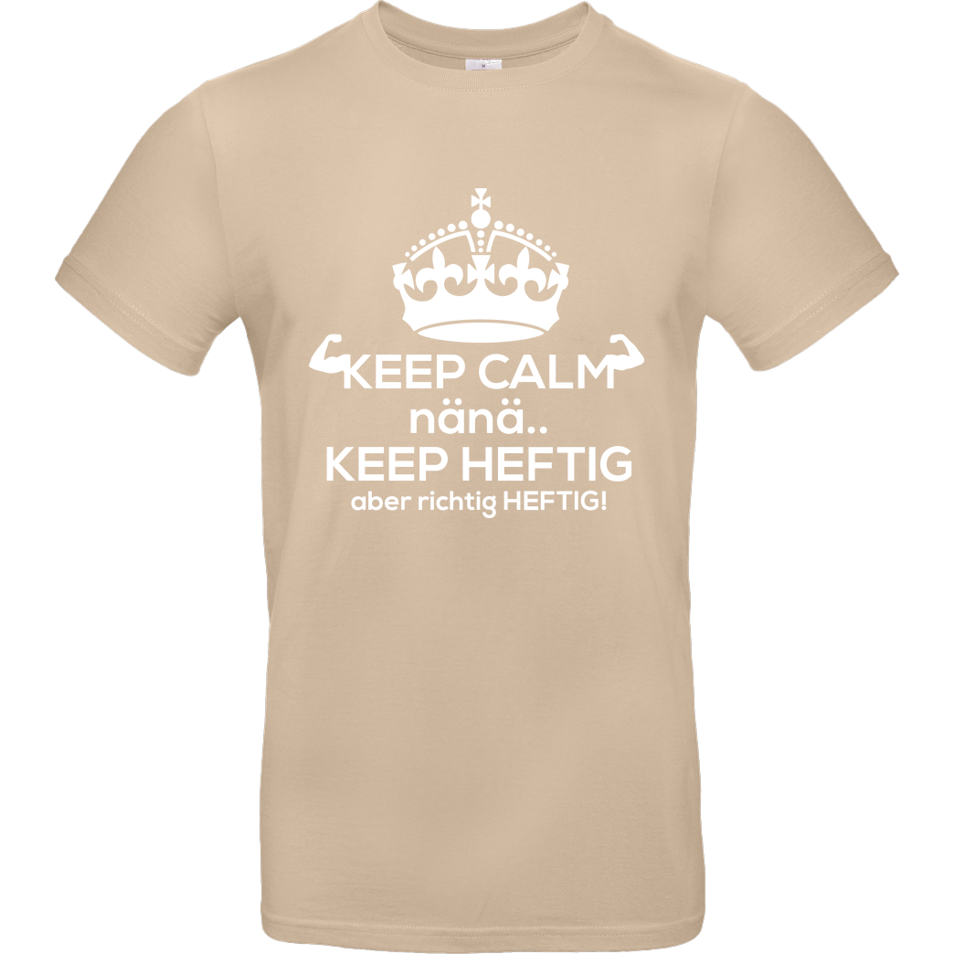 Fischer TV FischerTV - Keep calm T-Shirt B&C EXACT 190 - Sand