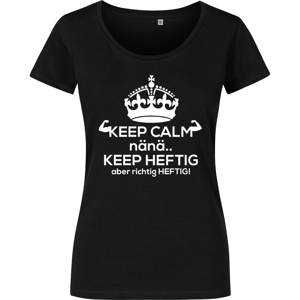 Fischer TV FischerTV - Keep calm T-Shirt Girlshirt schwarz