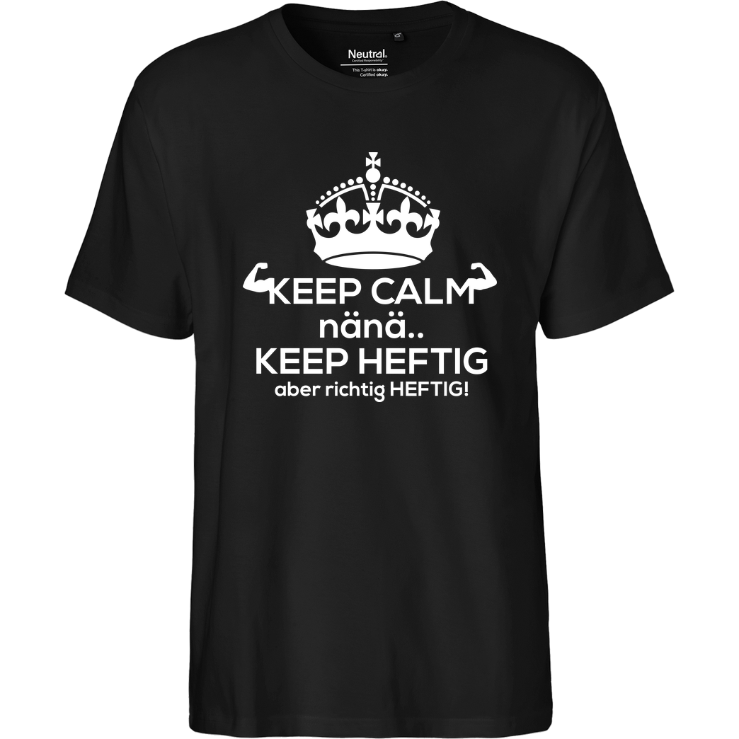 Fischer TV FischerTV - Keep calm T-Shirt Fairtrade T-Shirt - black