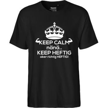 Fischer TV FischerTV - Keep calm T-Shirt Fairtrade T-Shirt - black