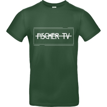 Fischer TV FischerTV - Logo plain T-Shirt B&C EXACT 190 -  Bottle Green