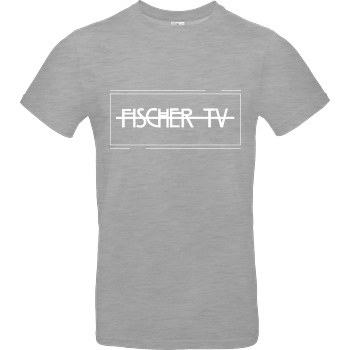 Fischer TV FischerTV - Logo plain T-Shirt B&C EXACT 190 - heather grey