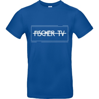 Fischer TV FischerTV - Logo plain T-Shirt B&C EXACT 190 - Royal Blue
