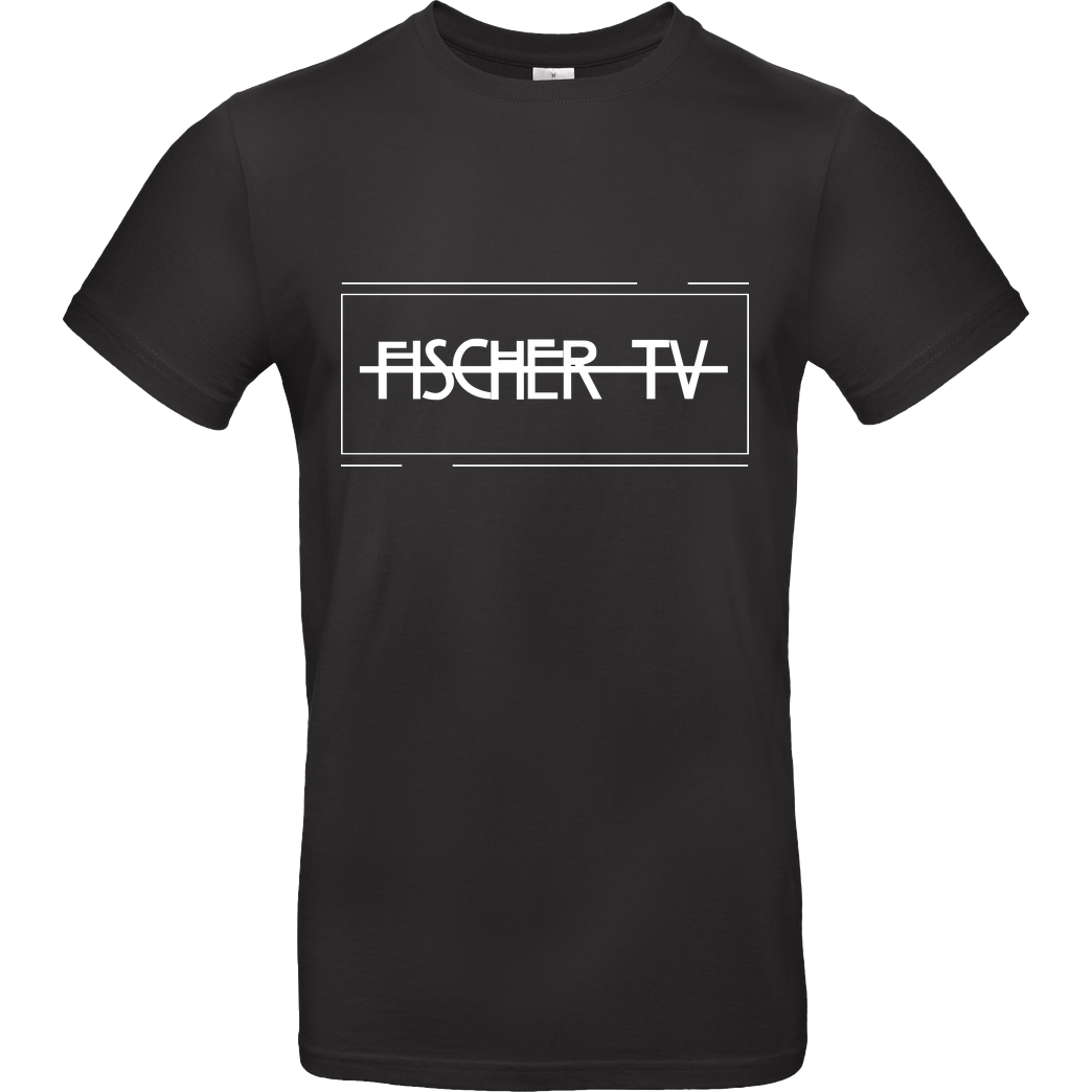 Fischer TV FischerTV - Logo plain T-Shirt B&C EXACT 190 - Black