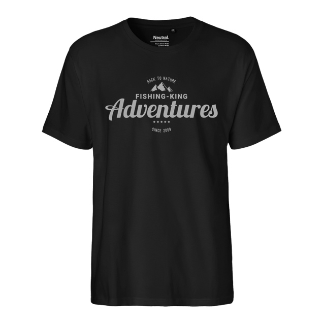 Fishing-King - Fishing-King - Adventures 01 - T-Shirt - Fairtrade T-Shirt - black