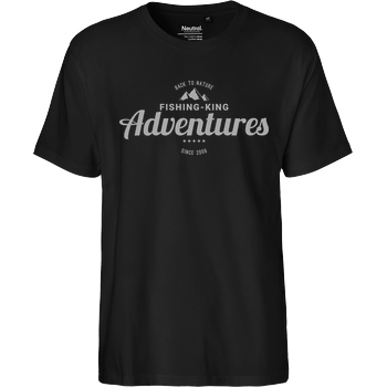 Fishing-King Fishing-King - Adventures 01 T-Shirt Fairtrade T-Shirt - black