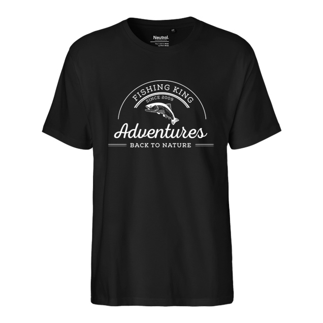 Fishing-King - Fishing-King - Adventures 02 - T-Shirt - Fairtrade T-Shirt - black