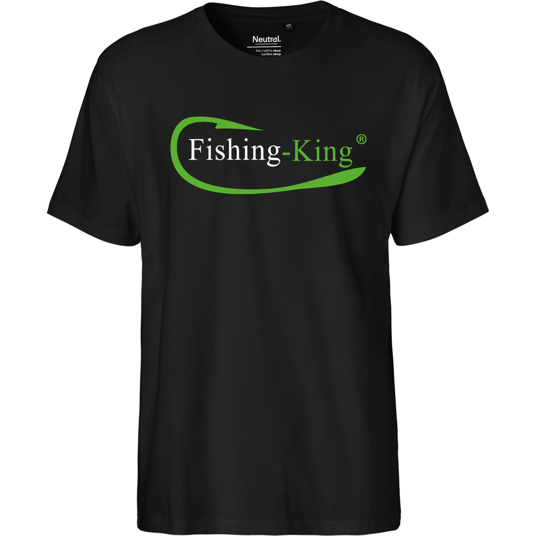 Fishing-King Fishing-King - Logo T-Shirt Fairtrade T-Shirt - black