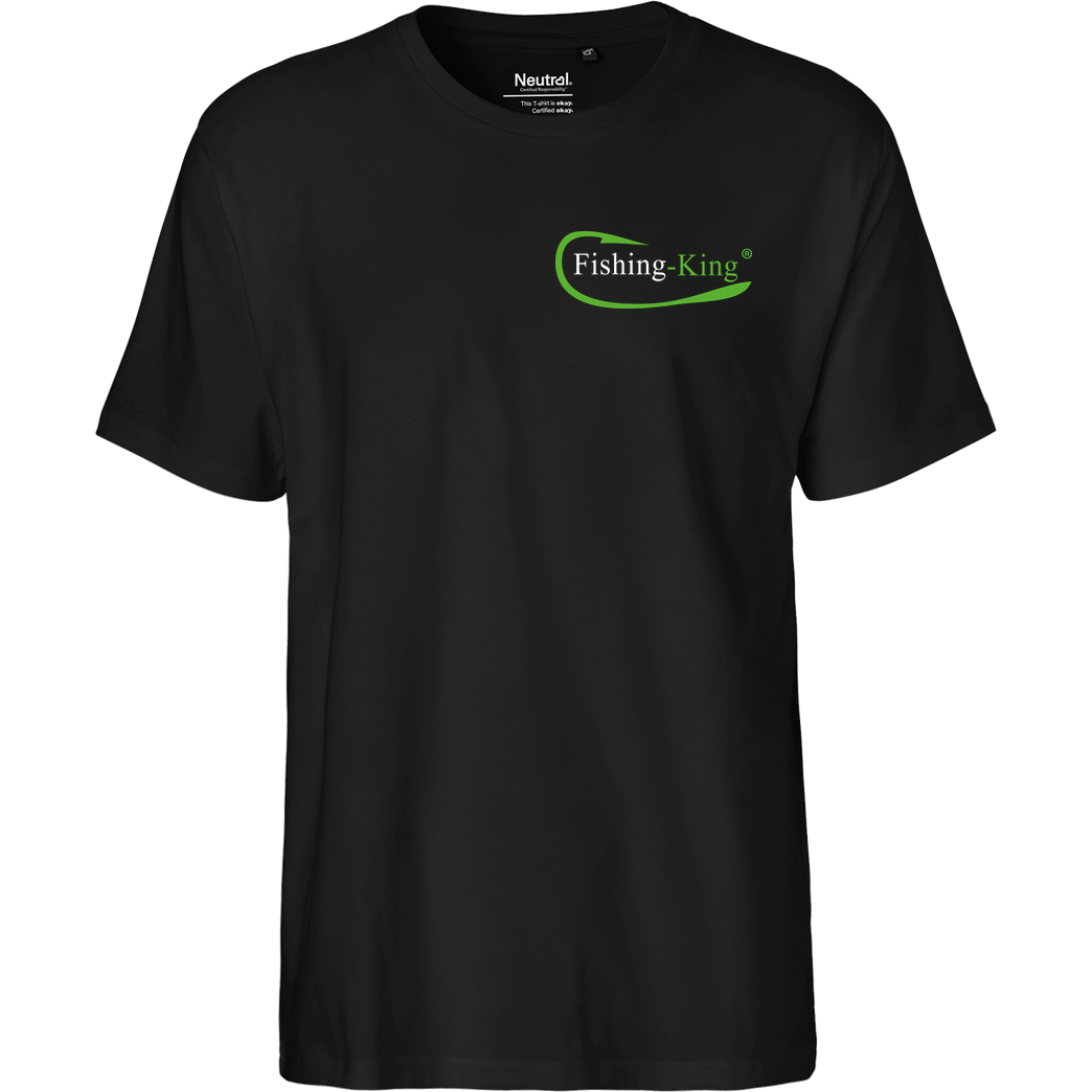 Fishing-King Fishing-King - Pocket Logo T-Shirt Fairtrade T-Shirt - black