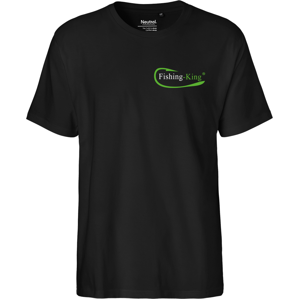 Fishing-King Fishing King - Queen T-Shirt Fairtrade T-Shirt - black