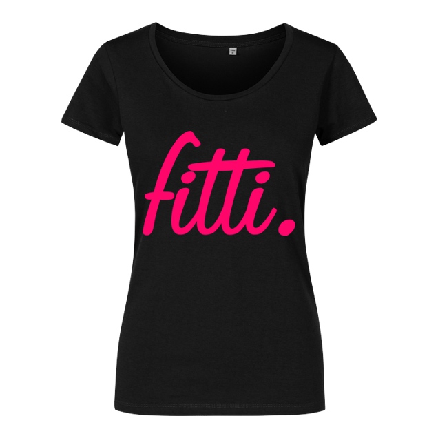 Fittihollywood - FittiHollywood - fitti. pink - T-Shirt - Girlshirt schwarz