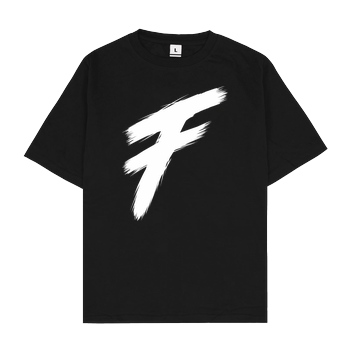 Freasy Freasy - F T-Shirt Oversize T-Shirt - Black