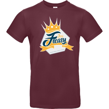 Freasy Freasy - King T-Shirt B&C EXACT 190 - Burgundy